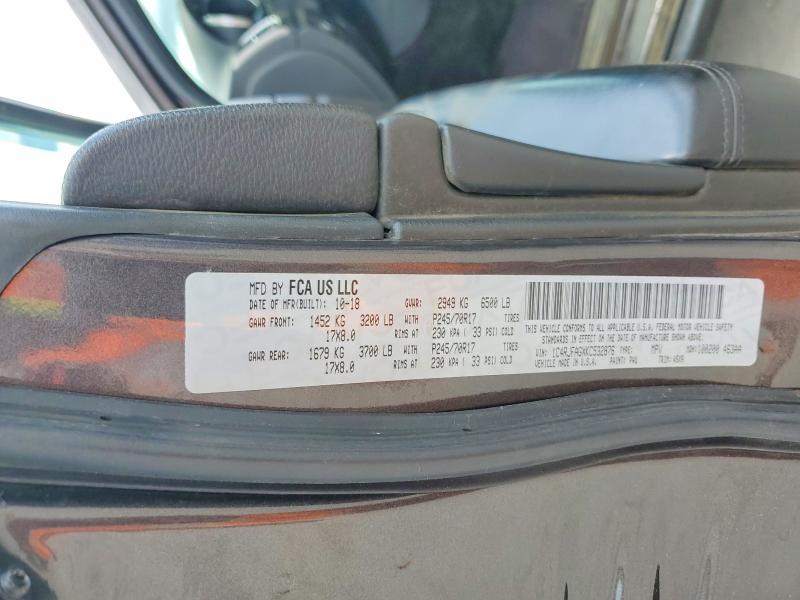 Aukcja sprzedaży 2019 Jeep Grand Cherokee, vin: 1C4RJFAGXKC532876, numer aukcji: 56453766