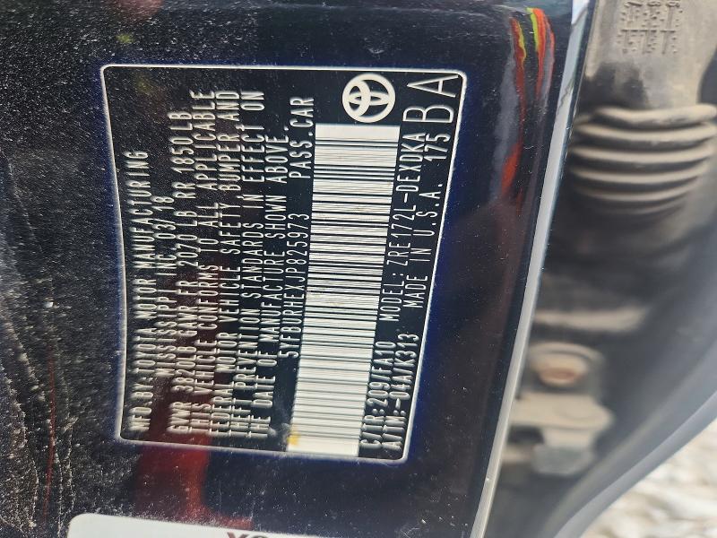 2018 Toyota Corolla მანქანა იყიდება აუქციონზე, vin: 5YFBURHEXJP825973, აუქციონის ნომერი: 56597696