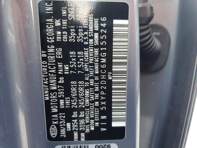 Продаж на аукціоні авто 2021 Kia Telluride, vin: 5XYP2DHC6MG155246, номер лоту: 57815696