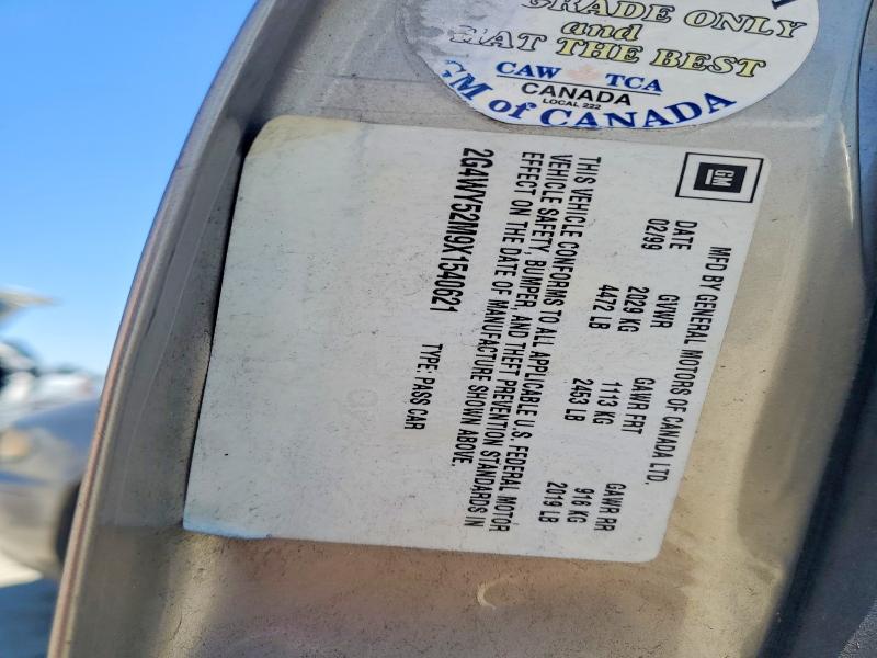 Aukcja sprzedaży 1999 Buick Century, vin: 2G4WY52M9X1540621, numer aukcji: 58152736
