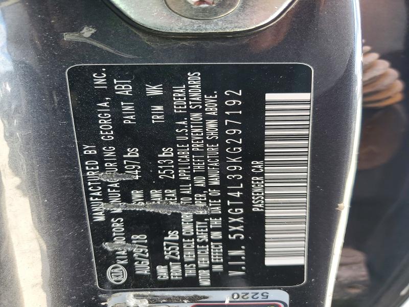 Aukcja sprzedaży 2019 Kia Optima, vin: 5XXGT4L39KG297192, numer aukcji: 54890366