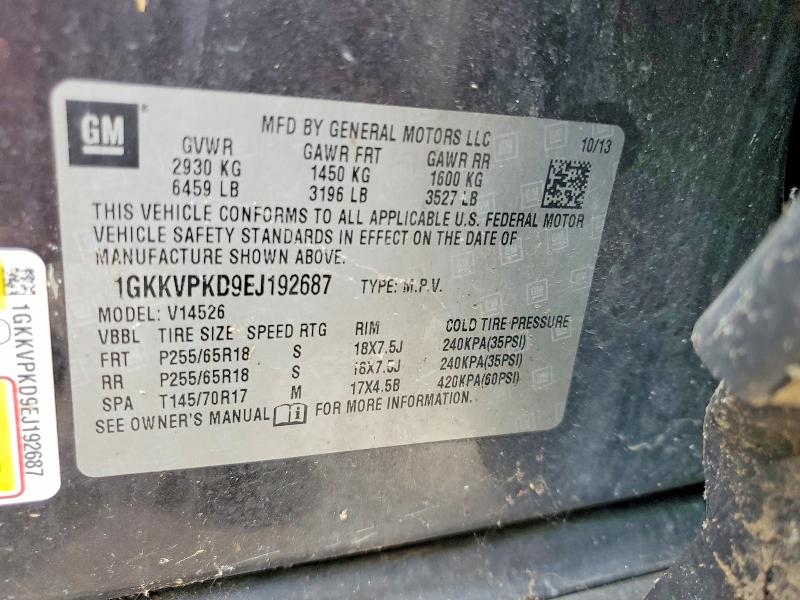 Продажа на аукционе авто 2014 Gmc Acadia, vin: 1GKKVPKD9EJ192687, номер лота: 56963326