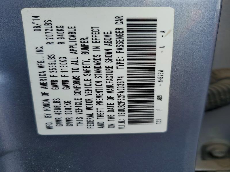 57879936 :رقم المزاد ، 19UUB2F52FA003674 vin ، 2015 Acura Tlx مزاد بيع