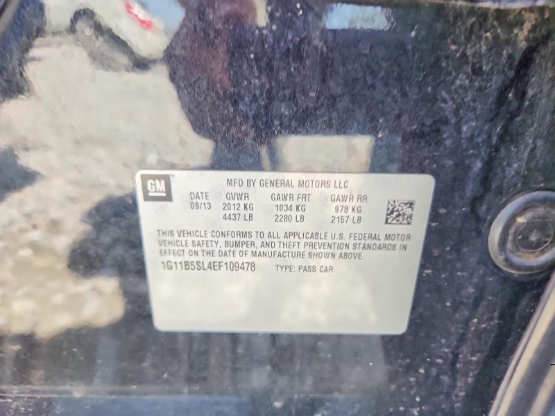 56825236 :رقم المزاد ، 1G11B5SL4EF109478 vin ، 2014 Chevrolet Malibu مزاد بيع