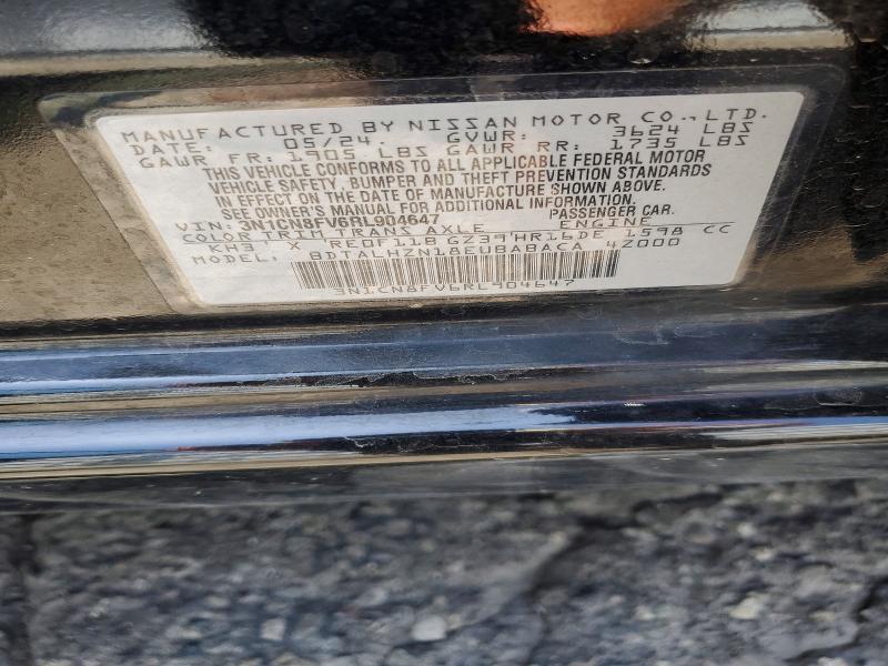 Продаж на аукціоні авто 2024 Nissan Versa, vin: 3N1CN8FV6RL904647, номер лоту: 56437466