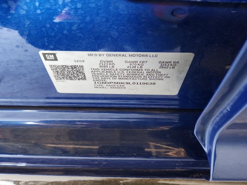 Aukcja sprzedaży 2020 Cadillac Ct5, vin: 1G6DP5RK9L0119638, numer aukcji: 55777306