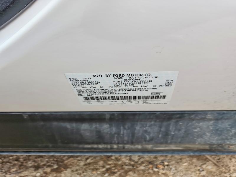Aukcja sprzedaży 2018 Ford Explorer, vin: 1FM5K7D86JGA30293, numer aukcji: 58093596