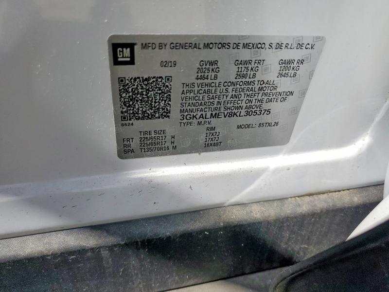 Aukcja sprzedaży 2019 Gmc Terrain, vin: 3GKALMEV8KL305375, numer aukcji: 56715676