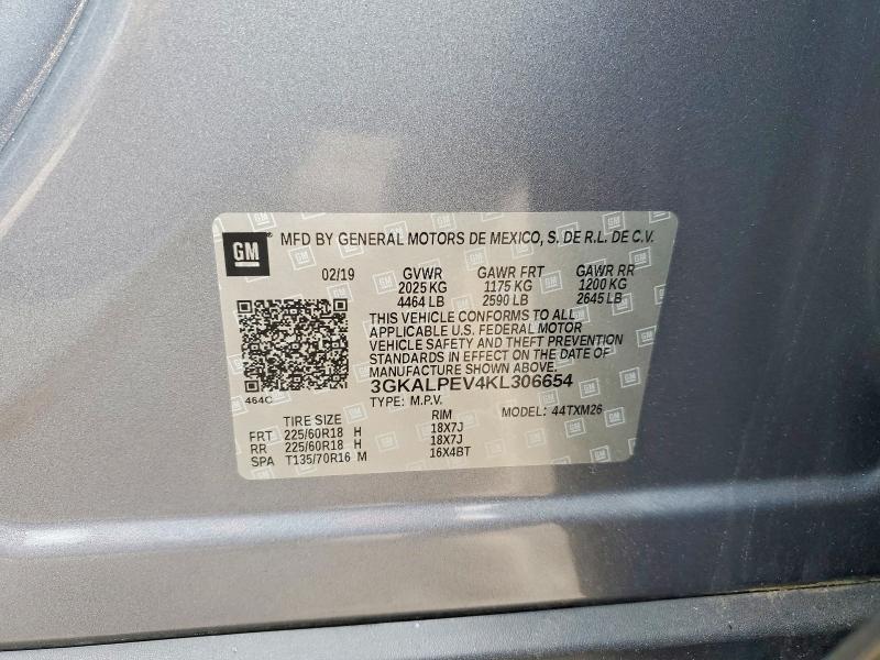Aukcja sprzedaży 2019 Gmc Terrain, vin: 3GKALPEV4KL306654, numer aukcji: 56411386