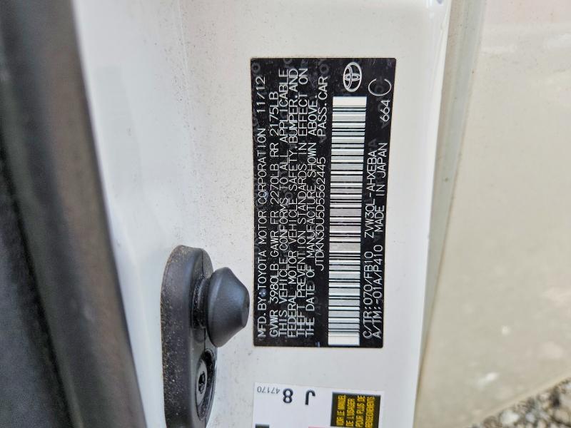 Aukcja sprzedaży 2013 Toyota Prius, vin: JTDKN3DU5D5562445, numer aukcji: 56023796