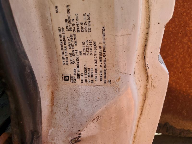 56500076 :رقم المزاد ، 1GBT7H4C8YJ502762 vin ، 2000 Chevrolet C-series مزاد بيع