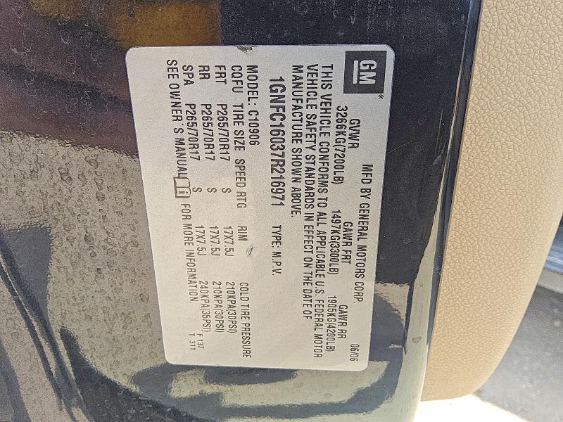 Продаж на аукціоні авто 2007 Chevrolet Suburban, vin: 1GNFC16037R216971, номер лоту: 59089676