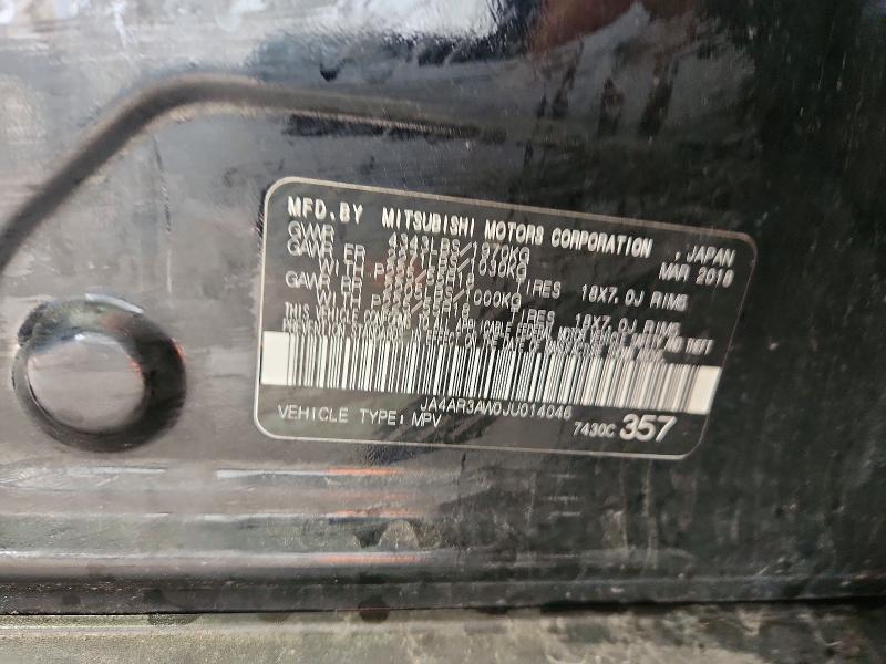 Продаж на аукціоні авто 2018 Mitsubishi Outlander Sport, vin: JA4AR3AW0JU014046, номер лоту: 58553156