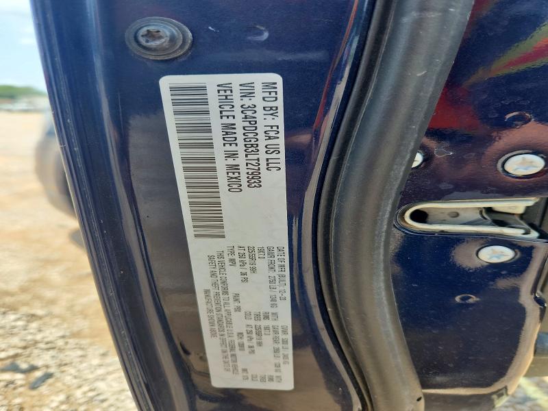 58564676 :رقم المزاد ، 3C4PDCGB3LT279933 vin ، 2020 Dodge Journey مزاد بيع