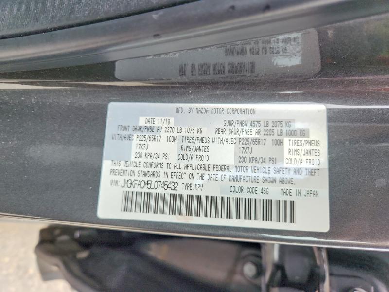 57371836 :رقم المزاد ، JM3KFACM5L0745432 vin ، 2020 Mazda Cx-5 مزاد بيع