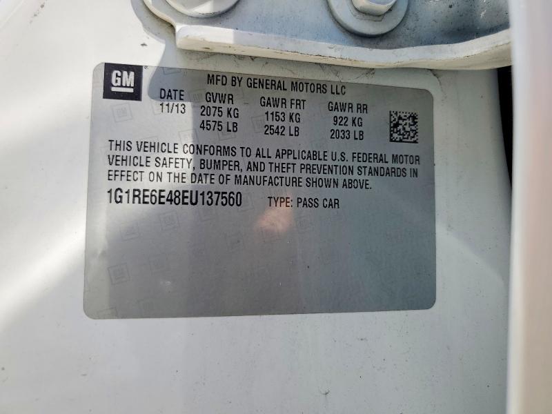 Aukcja sprzedaży 2014 Chevrolet Volt, vin: 1G1RE6E48EU137560, numer aukcji: 55885636