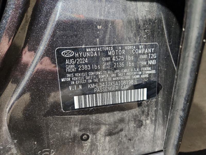 57476506 :رقم المزاد ، KMHL34JJXSA108198 vin ، 2025 Hyundai Sonata Hybrid مزاد بيع