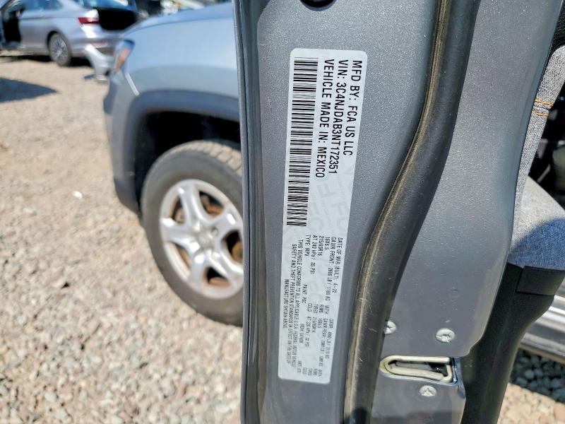 Aukcja sprzedaży 2022 Jeep Compass, vin: 3C4NJDAB3NT172351, numer aukcji: 56458046