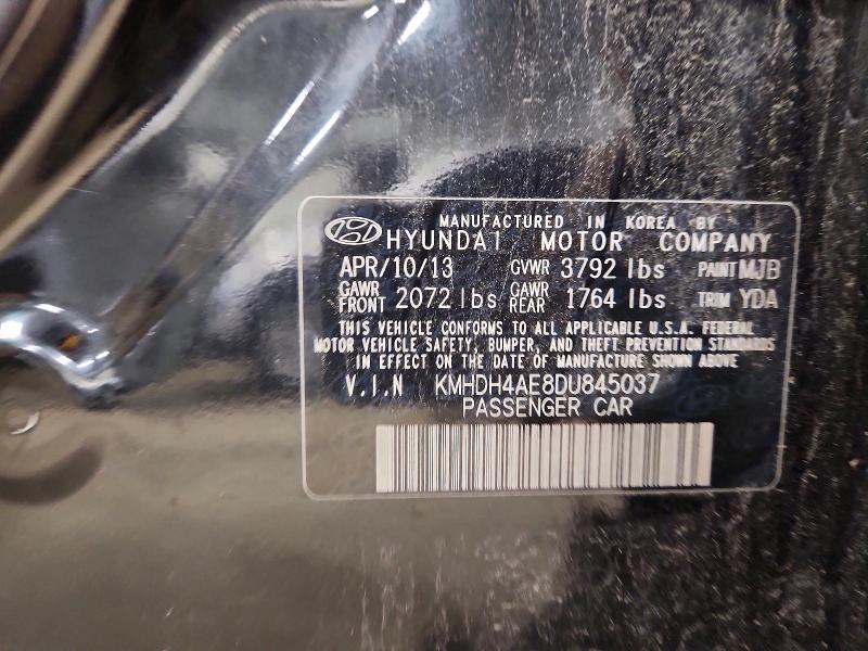 Aukcja sprzedaży 2013 Hyundai Elantra, vin: KMHDH4AE8DU845037, numer aukcji: 58492346
