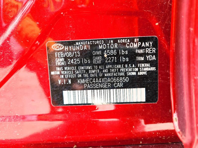 Продажа на аукционе авто 2013 Hyundai Sonata, vin: KMHEC4A4XDA066850, номер лота: 56898746