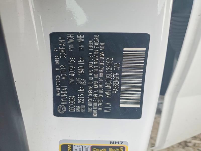 56496926 :رقم المزاد ، KMHLM4DJ0SU139192 vin ، 2025 Hyundai Elantra Hybrid مزاد بيع