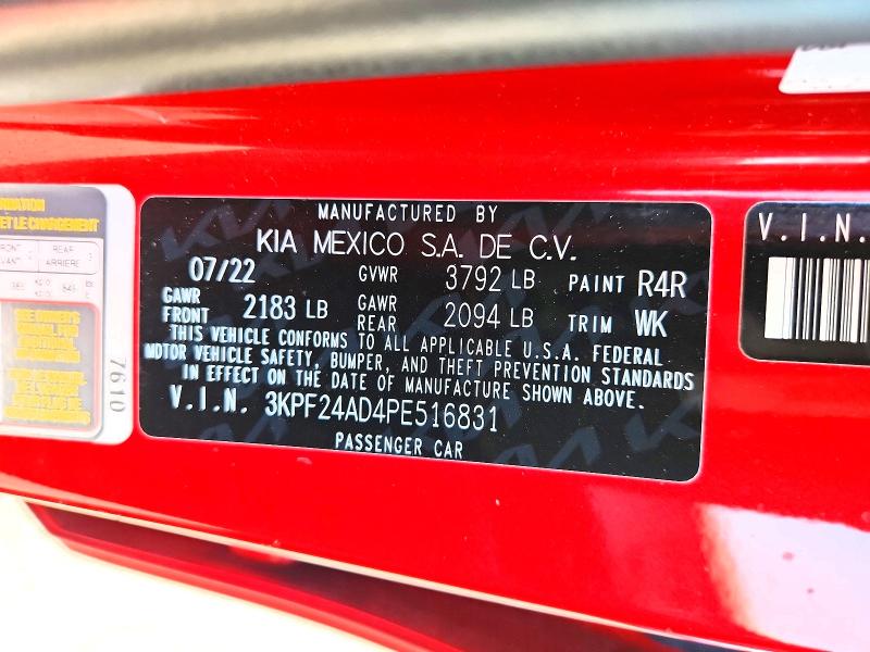 Auction sale of the 2023 Kia Forte, vin: 3KPF24AD4PE516831, lot number: 85768965
