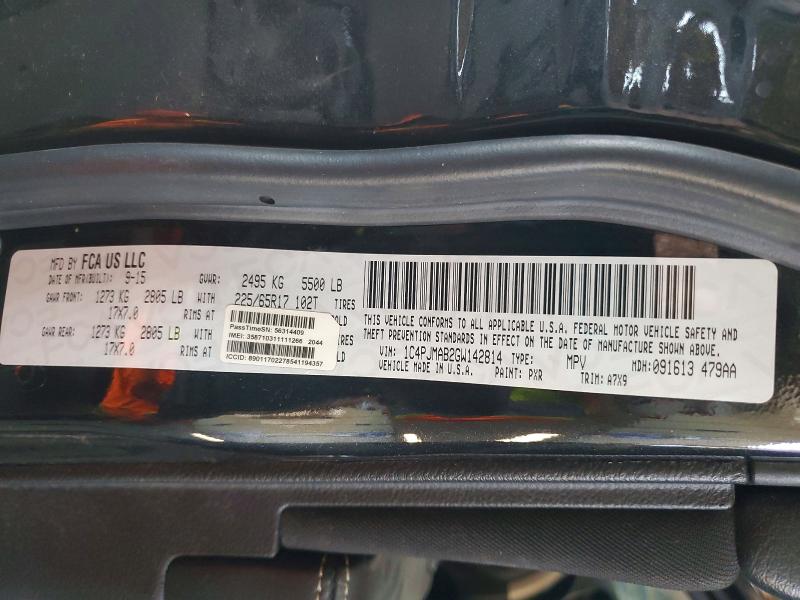 Продажа на аукционе авто 2016 Jeep Cherokee, vin: 1C4PJMAB2GW142814, номер лота: 56143946