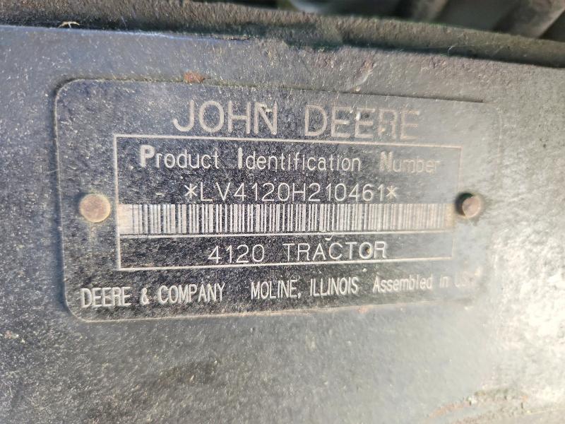 Продажа на аукционе авто 2009 John Deere 4120, vin: LV4120H210461, номер лота: 56246846