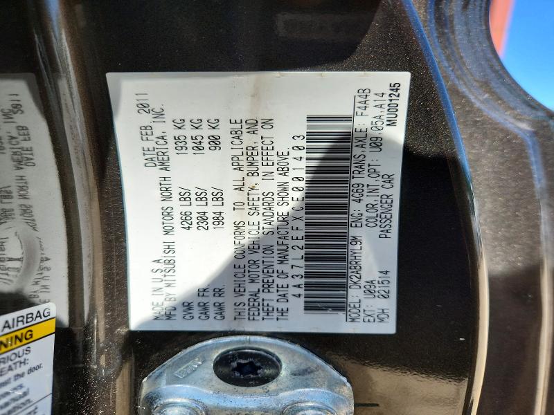 Продажа на аукционе авто 2012 Mitsubishi Eclipse, vin: 4A37L2EFXCE001403, номер лота: 54159166