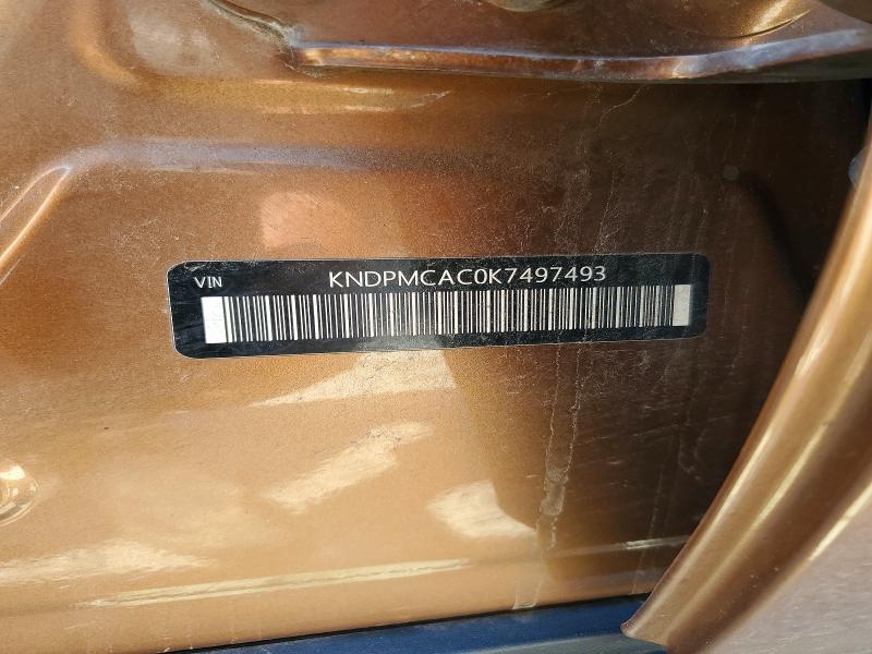 Продажа на аукционе авто 2019 Kia Sportage, vin: KNDPMCAC0K7497493, номер лота: 58610296