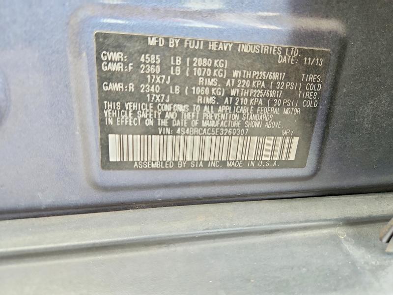 Продажа на аукционе авто 2014 Subaru Outback, vin: 4S4BRCAC5E3260307, номер лота: 57393286
