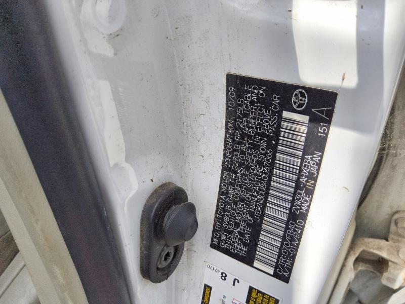 Aukcja sprzedaży 2010 Toyota Prius, vin: JTDKN3DU8A0067066, numer aukcji: 56548046