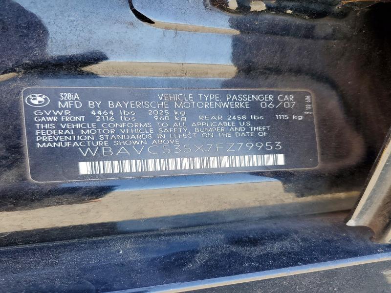 Продажа на аукционе авто 2007 Bmw 328, vin: WBAVC535X7FZ79953, номер лота: 55818816