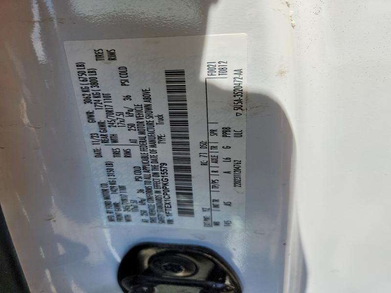 Продажа на аукционе авто 2023 Ford F150, vin: 1FTEX1CP0PKG15579, номер лота: 57254846