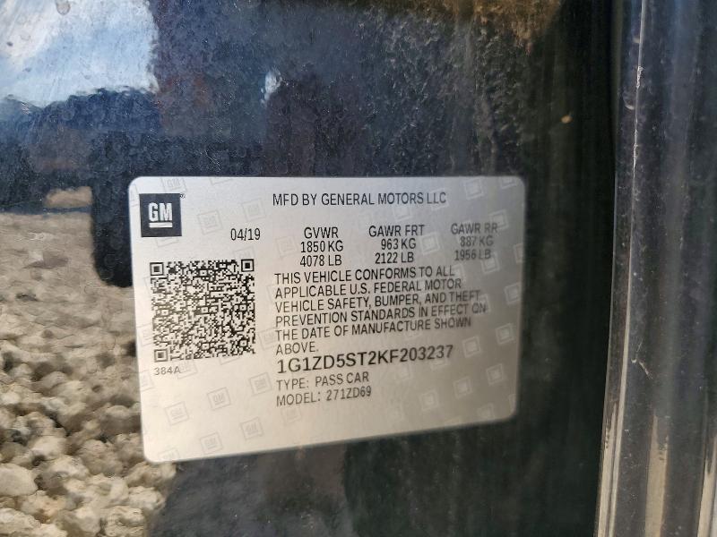 Продаж на аукціоні авто 2019 Chevrolet Malibu, vin: 1G1ZD5ST2KF203237, номер лоту: 55654636