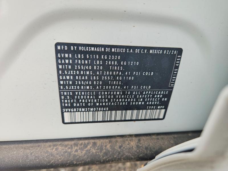 Продажа на аукционе авто 2026 Volkswagen Tiguan, vin: 3VVGR7RM3TM078049, номер лота: 55212206