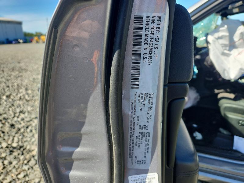 2021 Jeep Grand Cherokee მანქანა იყიდება აუქციონზე, vin: 1C4RJFAG3MC515887, აუქციონის ნომერი: 56748736