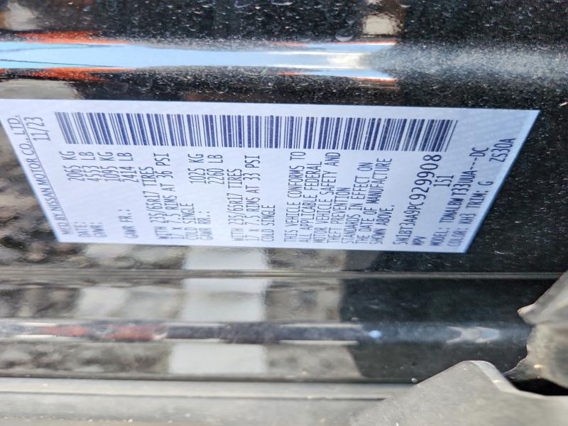 58349726 :رقم المزاد ، 5N1BT3AA9PC929908 vin ، 2023 Nissan Rogue مزاد بيع