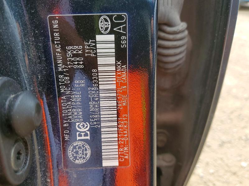 58182326 :رقم المزاد ، 2T1BURHE4HC963308 vin ، 2017 Toyota Corolla مزاد بيع