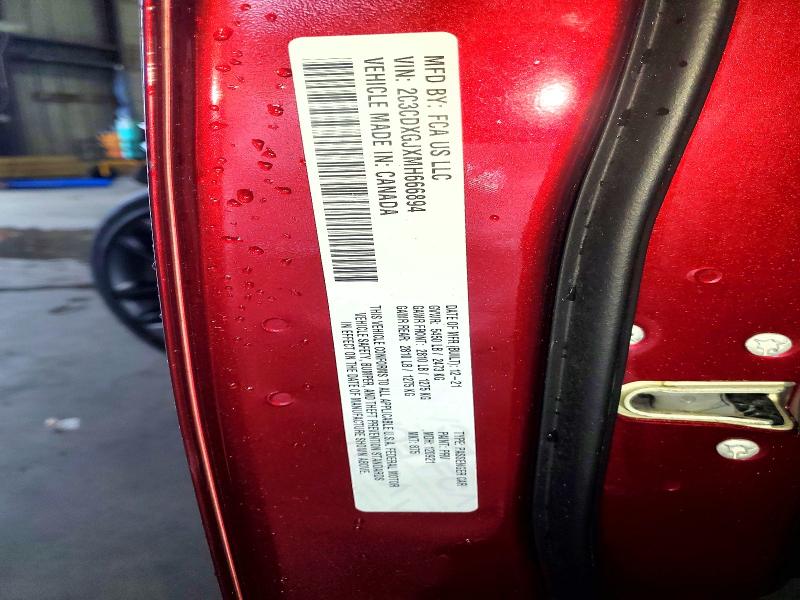 Aukcja sprzedaży 2021 Dodge Charger, vin: 2C3CDXGJXMH666894, numer aukcji: 58208996