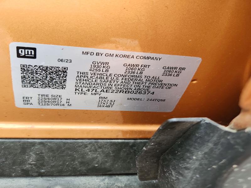 Aukcja sprzedaży 2024 Buick Envista, vin: KL47LAE22RB026374, numer aukcji: 56515556