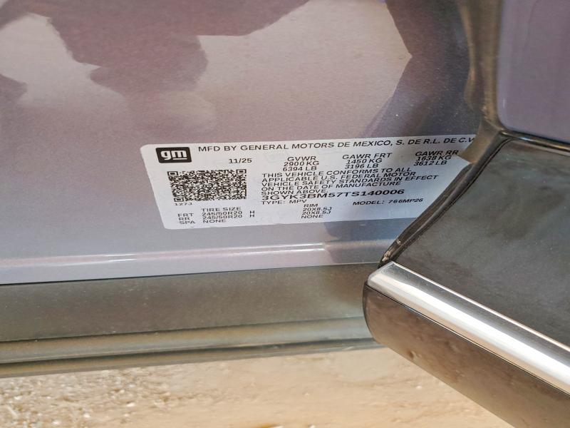 2026 Cadillac Optiq მანქანა იყიდება აუქციონზე, vin: 3GYK3BM57TS140006, აუქციონის ნომერი: 55644466