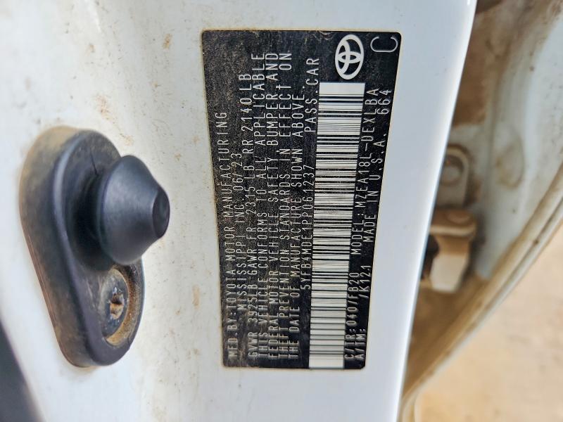 54755626 :رقم المزاد ، 5YFB4MDE1PP061237 vin ، 2023 Toyota Corolla مزاد بيع