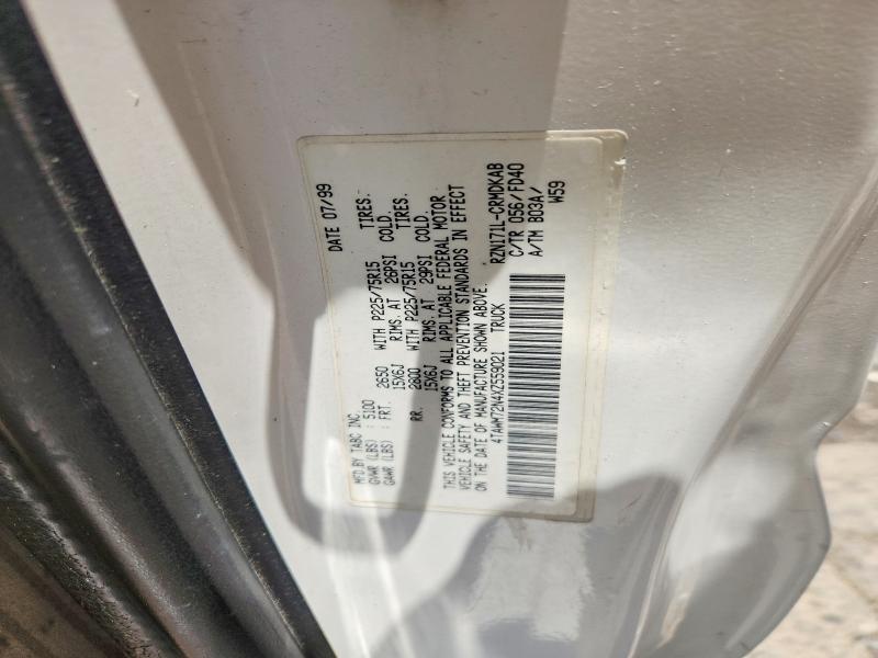 1999 Toyota Tacoma მანქანა იყიდება აუქციონზე, vin: 4TAWM72N4XZ559021, აუქციონის ნომერი: 58749516
