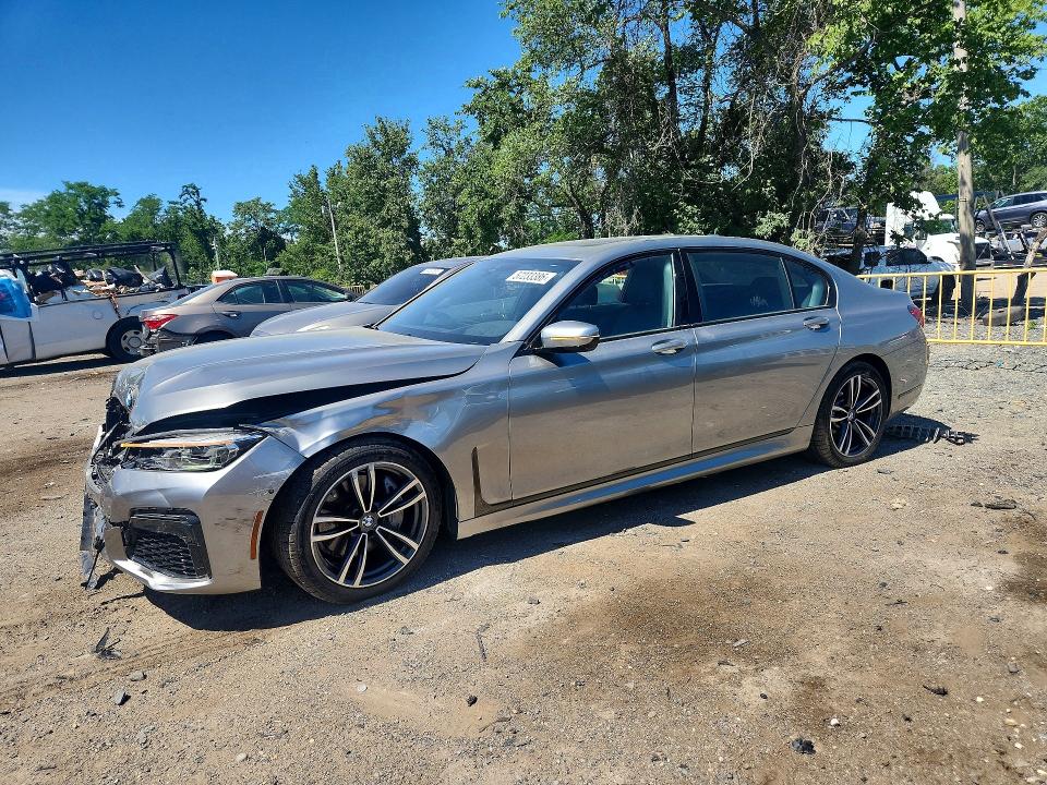 2021 Bmw 740 მანქანა იყიდება აუქციონზე, vin: WBA7T4C04MCE60839, აუქციონის ნომერი: 57233386