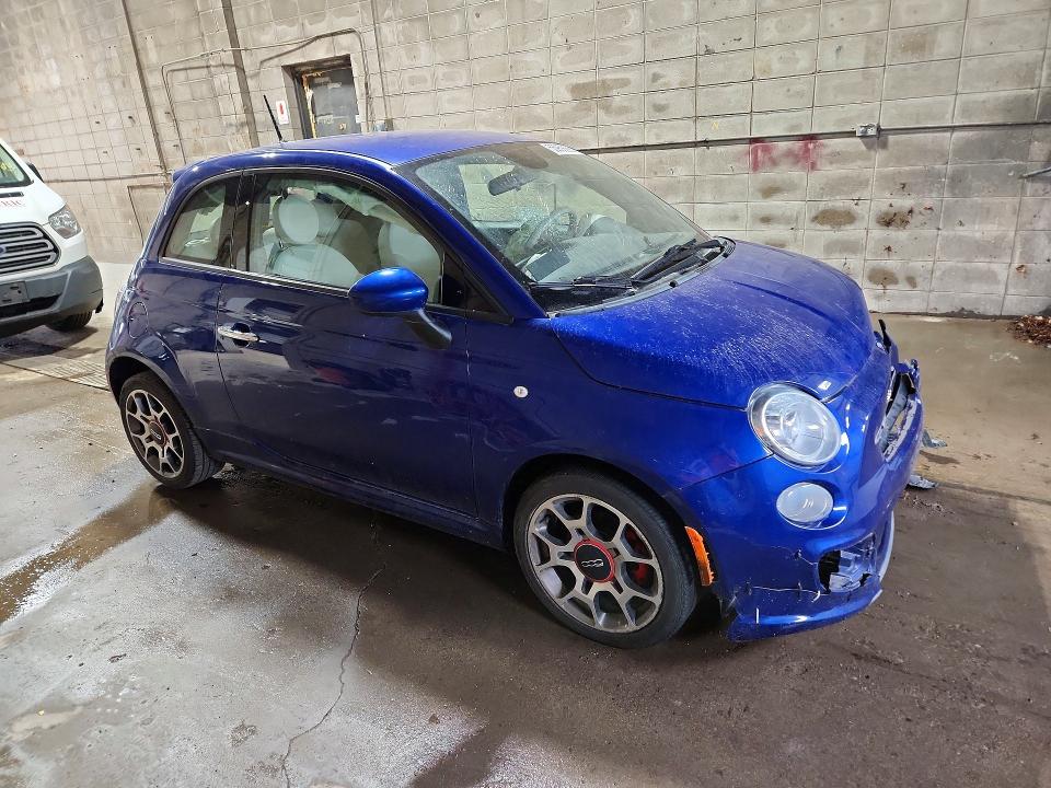 2014 Fiat 500 მანქანა იყიდება აუქციონზე, vin: 3C3CFFBR2ET205618, აუქციონის ნომერი: 55969986