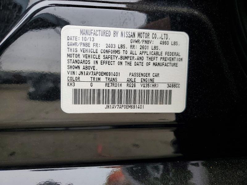 Продажа на аукционе авто 2014 Infiniti Q50 Hybrid, vin: JN1AV7AP0EM691401, номер лота: 55990506