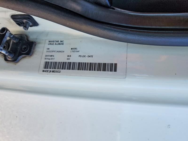 Продаж на аукціоні авто 2018 International Lt625, vin: 3HSDZAPR7JN094234, номер лоту: 58771686