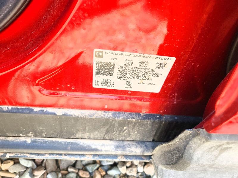 2024 Chevrolet Equinox მანქანა იყიდება აუქციონზე, vin: 3GNAXXEG7RL182639, აუქციონის ნომერი: 57364636