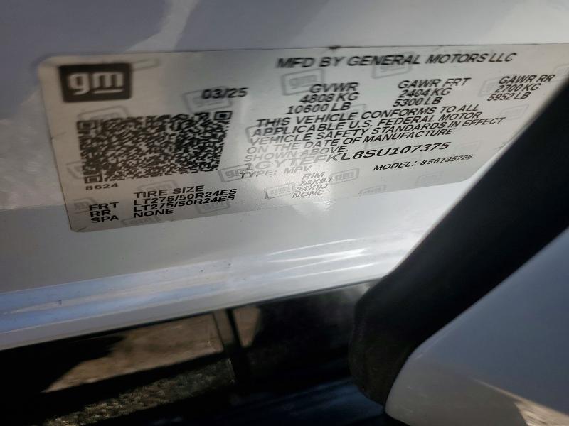 56003406 :رقم المزاد ، 1GYTEFKL8SU107375 vin ، 2025 Cadillac Escalade Iq مزاد بيع